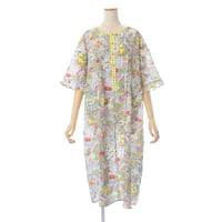 【SALE】【’26春夏新作】5分袖半開ワンピース【80ローンサッカー・マーレフルーツ】56016N-26S