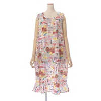 【SALE】【’26春夏新作】ノースリーブワンピース【80ローンサッカー・レモネードGirl】66003N-26S