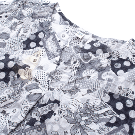 【SALE】【’26春夏新作】フレンチVネックワンピース【80ローンサッカー・水玉パーム】53086N-26S