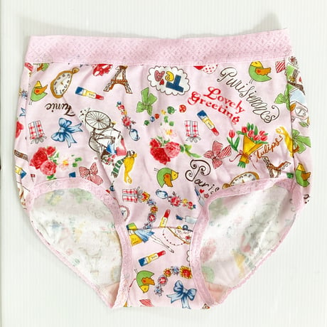 のびふわパンツ【60接結・エッフェル塔】1455-25A