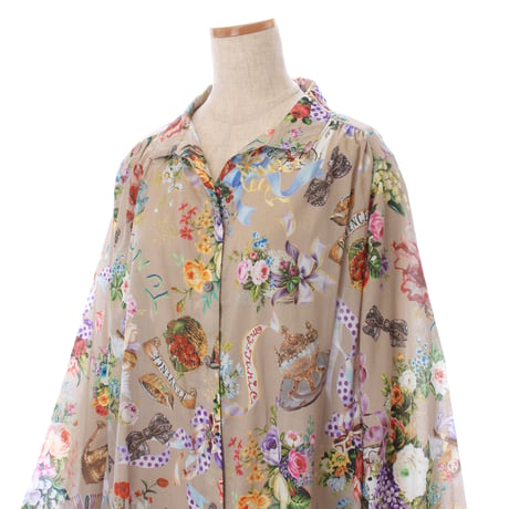 【SALE】長袖羽織り【80シルキーローン・リボンエンジェル】89118-25S