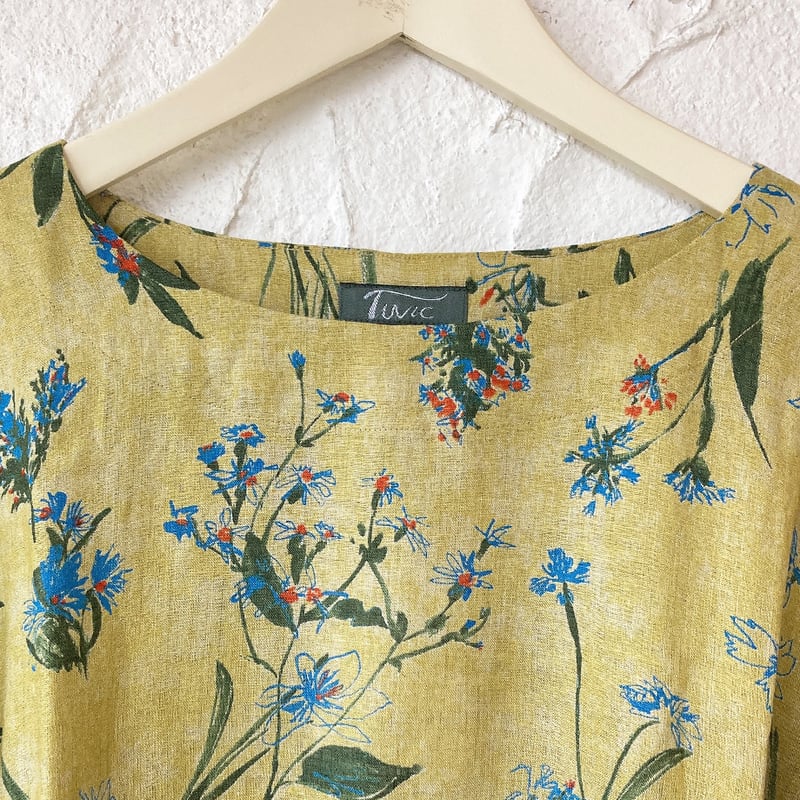 SALE】麻100％ワンピース【フラワー】43629N-22S | TUNIC ～Labor