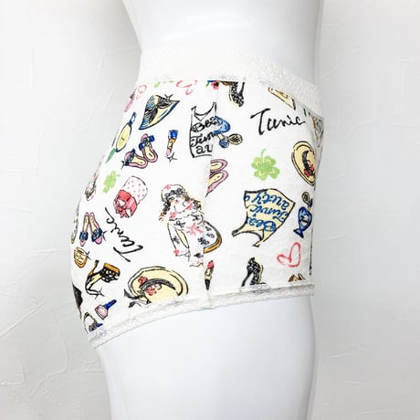 【SALE】のびふわパンツ【メロンジャガード・リボン女子】1438-24S