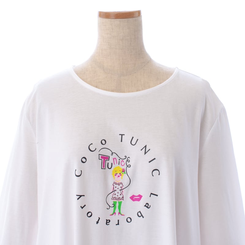 26春夏新作】7分袖Tシャツ【ワンポイントCoCoちゃん】6344-26S | TUNIC