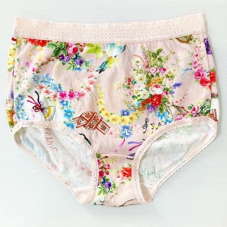 のびふわパンツ【40接結・メロディフラワー】1461-25A