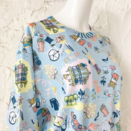 【SALE】5分袖Tシャツ【50強撚フライス・ワールドカフェ】6291-23S