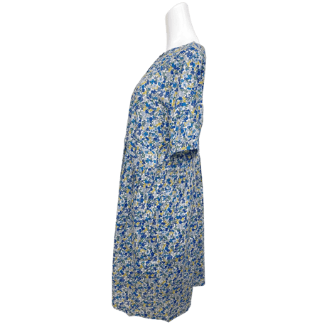 【SALE】コットンワンピース【ブルー小花】56748N-24S