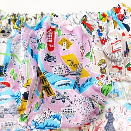 【SALE】オヤスミパンツ【80双天竺・リトルワールド】1131-25S