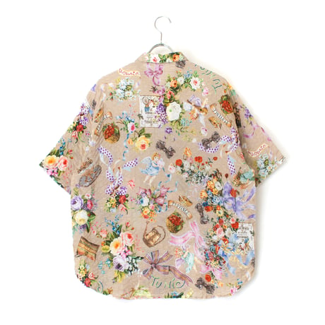 【SALE】衿シャツ【80ローンパフサッカー・リボンエンジェル】6659-25S