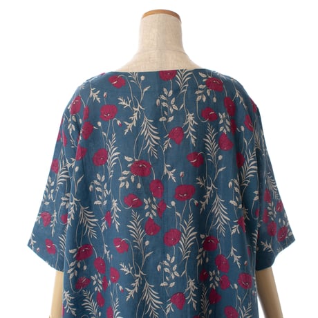 【SALE】ワンピース【麻100％ボタニカル】43628N-22S