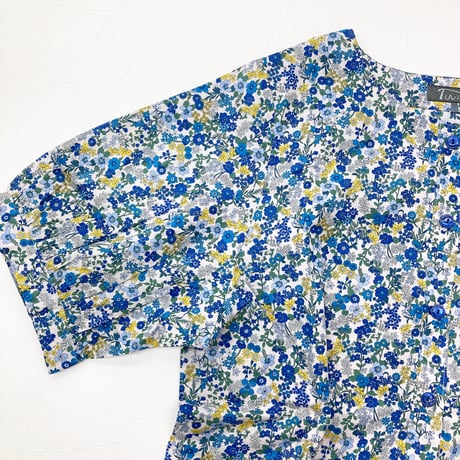 【SALE】コットンワンピース【ブルー小花】56748N-24S