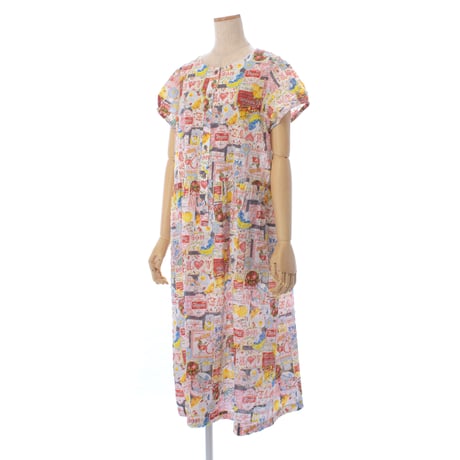 【SALE】【’26春夏新作】フレンチ切り替えワンピース【80ローンサッカー・レモネードGirl】56024N-26S