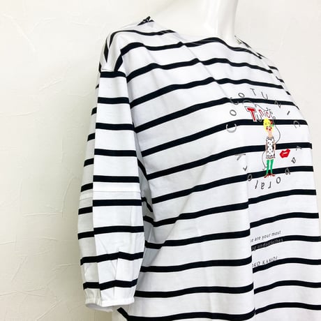 【SALE】【`26春夏新作】6分袖ボリュームTシャツ【ワンポイントCoCoちゃん】6343-26S