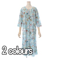 【SALE】【`26春夏新作】6分袖ワンピース【50強撚フライス・ハピネスドリーム】33332N-26S