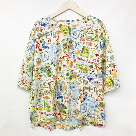 【'26春夏新作】6分袖Tシャツ【100双天竺・マリンカフェ】6347-26S