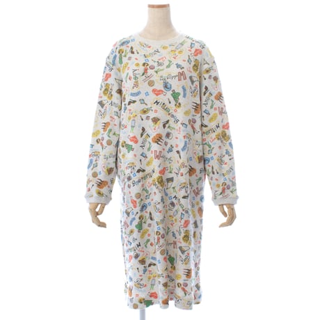 【`25秋冬新作】トレーナーワンピース【エイトロック・TUNICキャラ】43419N-25A