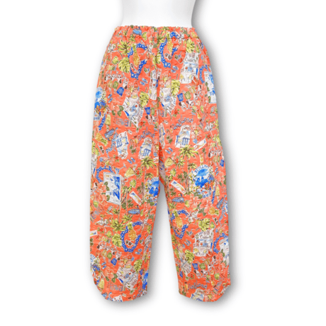 【SALE】8分丈パンツ【80ローンサッカー・ハワイアン】3176-25S