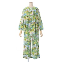 【SALE】【'26春夏新作】前開きのパジャマ【楊柳・アートな森の旅】26105P-26S