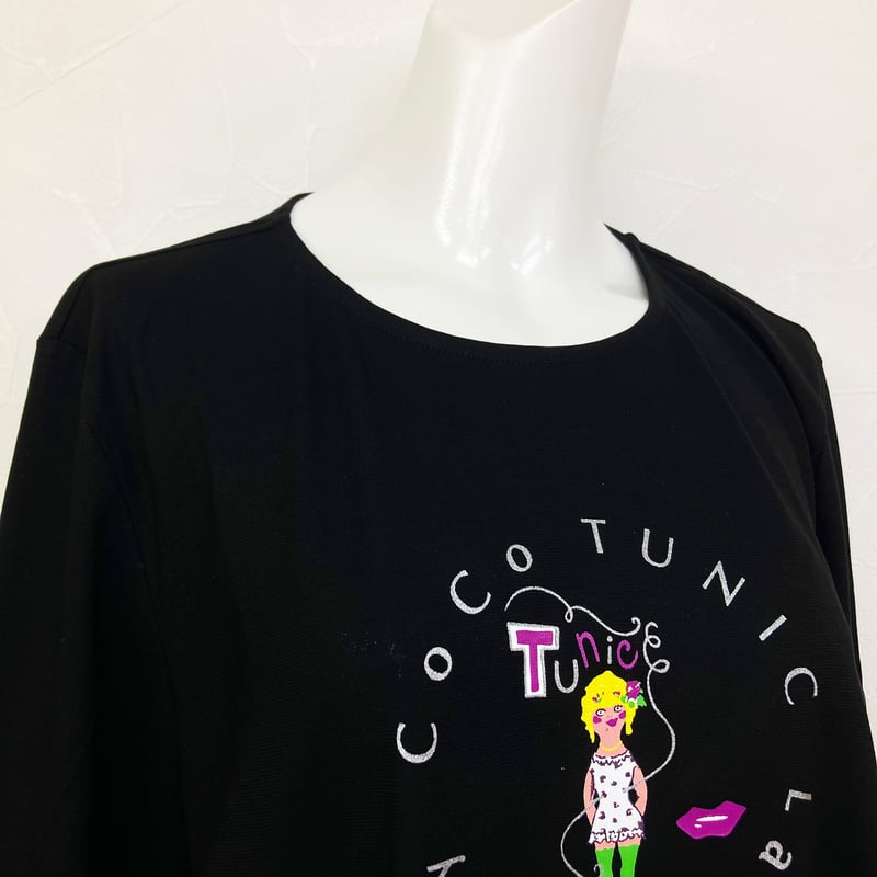 26春夏新作】7分袖Tシャツ【ワンポイントCoCoちゃん】6344-26S | TUNIC