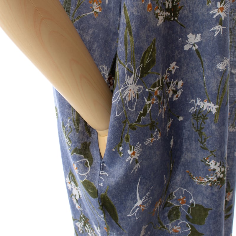 SALE】麻100％ワンピース【フラワー】43629N-22S | TUNIC ～Labor
