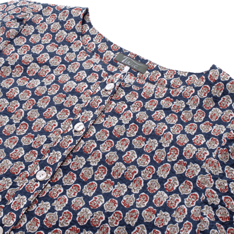【SALE】【`26春夏新作】ウエスト切り替えワンピース【綿100％・小花】56765N-26S