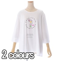 【`26春夏新作】7分袖Tシャツ【ワンポイントCoCoちゃん】6344-26S