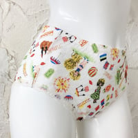 【SALE】【Lサイズのみ】【ナターシャ】ショーツ【メロンジャガード・ライオン】2129-23S