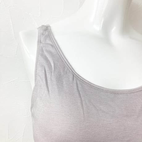 【オンライン限定】【SALE】カップ付きタンクトップ【Mサイズのみ　コットンシルク・ミラノリブ】9368-17S