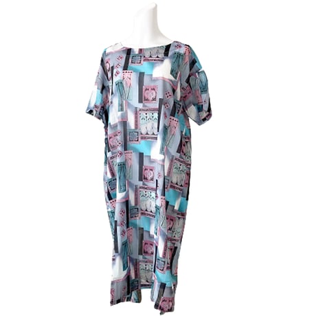 【SALE】シャリ感ワンピース【綿100％】53663N-20S