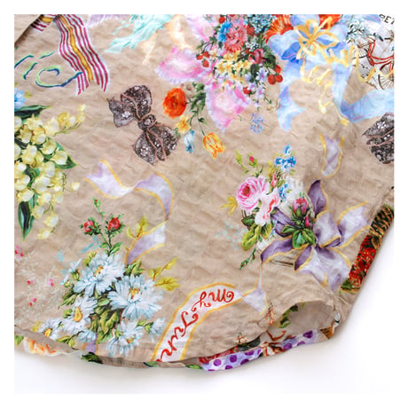 【SALE】衿シャツ【80ローンパフサッカー・リボンエンジェル】6659-25S