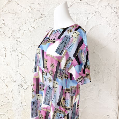 【SALE】シャリ感ワンピース【綿100％】53663N-20S