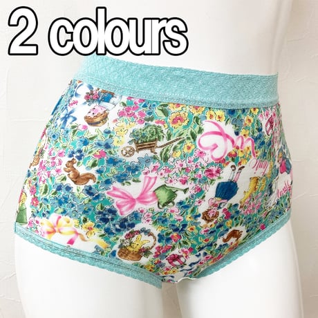 【SALE】のびふわパンツ【60接結・小花メルヘン】1442-24A