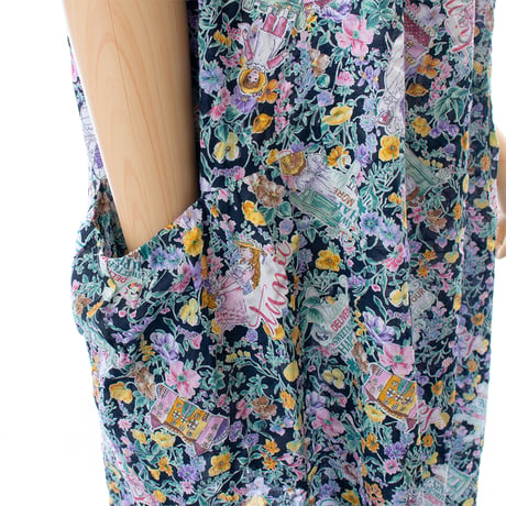 【SALE】シャーリングワンピース【80ローンサッカー・小花】53054N-24S