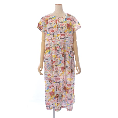 【SALE】【’26春夏新作】フレンチ切り替えワンピース【80ローンサッカー・レモネードGirl】56024N-26S