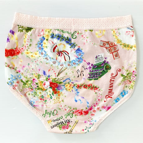 のびふわパンツ【40接結・メロディフラワー】1461-25A