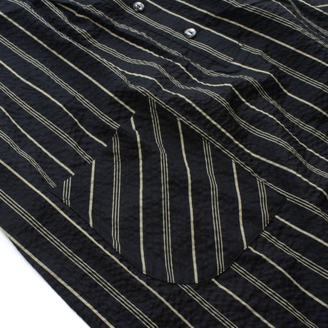 【SALE】6分袖ワンピース【綿100％・ストライプ】56751N-25S