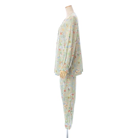 【SALE】切り替えパジャマ【80接結・ハーブガーデン】26241P-25S