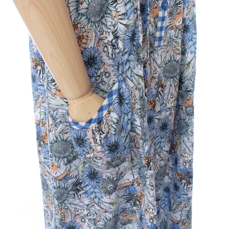 【SALE】【`26春夏新作】フレンチワンピース【綿100％・ワイルド小花】56781N-26S