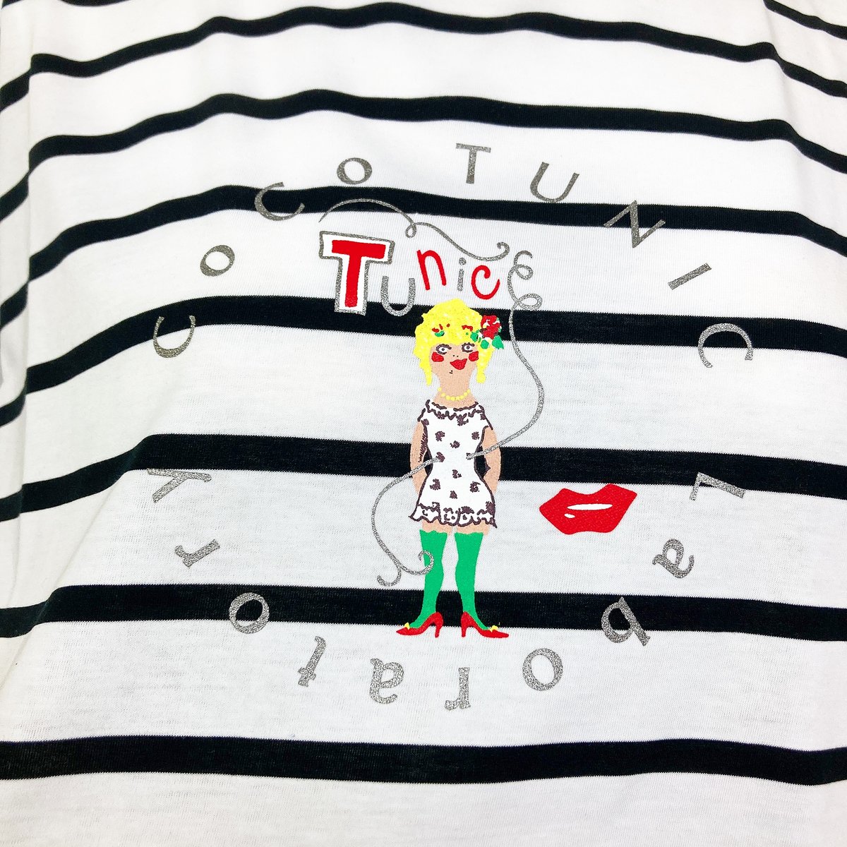 SALE】【`26春夏新作】6分袖ボリュームTシャツ【ワンポイントCoCo
