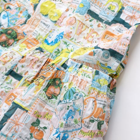【SALE】【’26春夏新作】シャーリングワンピース【80ローンサッカー・レモネードGirl】53083N-26S