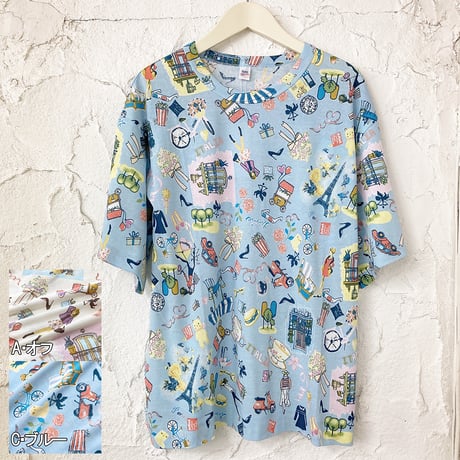 【SALE】5分袖Tシャツ【50強撚フライス・ワールドカフェ】6291-23S