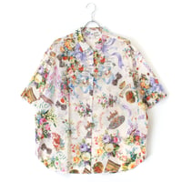 【SALE】6分袖シャツ【80シルキーローン・リボンエンジェル】6651-25S