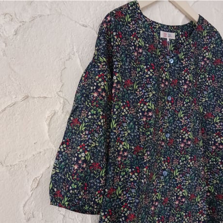 【SALE】綿100ワンピース【7分袖・小花柄】46633N-23S