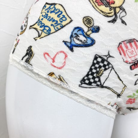【SALE】のびふわパンツ【メロンジャガード・リボン女子】1438-24S