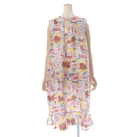 【SALE】【’26春夏新作】ノースリーブワンピース【80ローンサッカー・レモネードGirl】66003N-26S