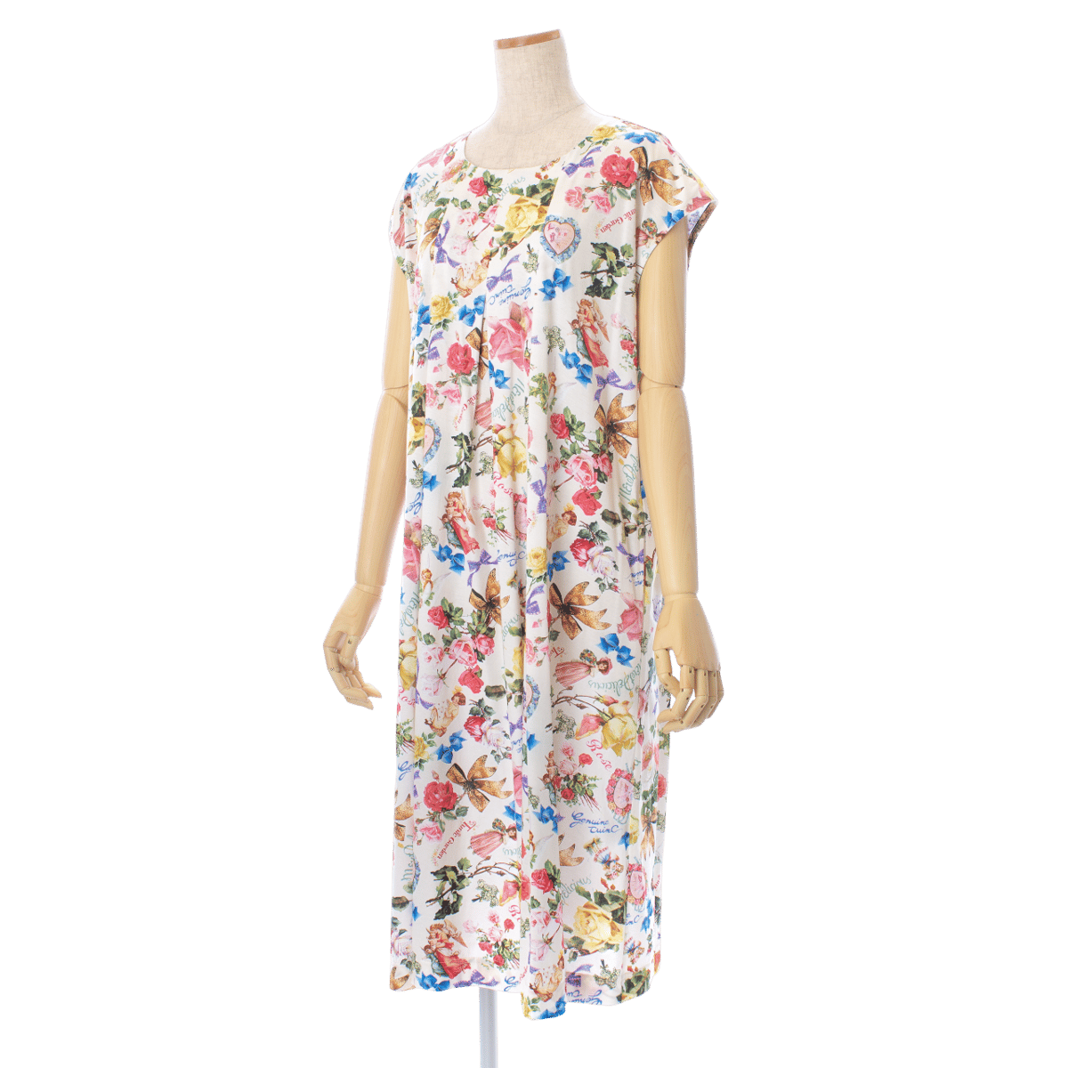 フレンチワンピース【100双天竺・ゴールドリボン】53258N-25S | TUNIC