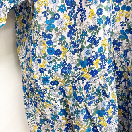 【SALE】コットンワンピース【ブルー小花】56748N-24S