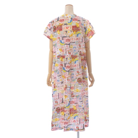 【SALE】【’26春夏新作】フレンチ切り替えワンピース【80ローンサッカー・レモネードGirl】56024N-26S