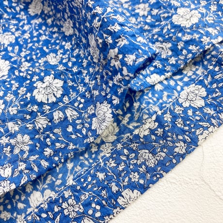 【SALE】【`26春夏新作】6分袖ウエスト切り替えワンピース【綿100％・サッカー小花】46652N-26S
