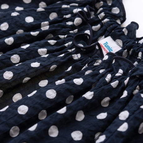 【SALE】【`26春夏新作】シャーリングワンピース【サッカー水玉】53600N-26S